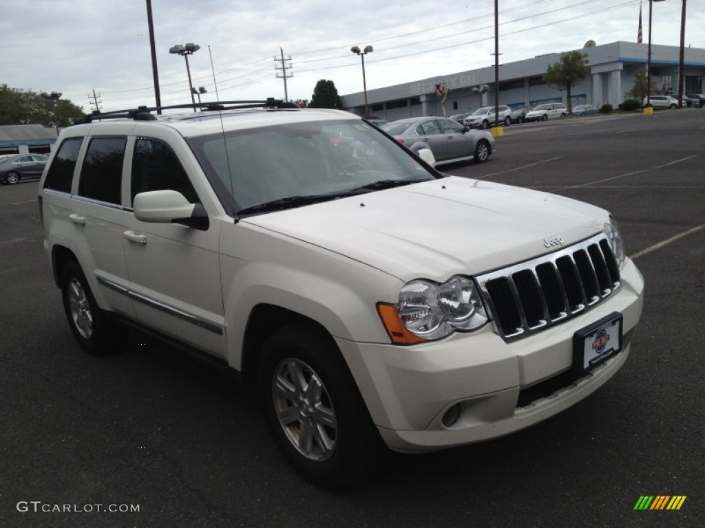 2008 Grand Cherokee Limited 4x4 - Stone White / Dark Slate Gray/Light Graystone photo #3