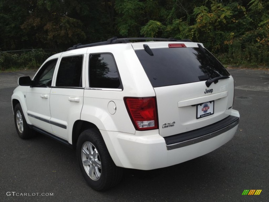 2008 Grand Cherokee Limited 4x4 - Stone White / Dark Slate Gray/Light Graystone photo #11