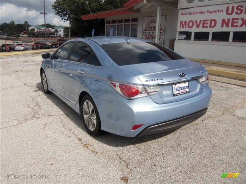 2015 Sonata Hybrid Limited - Blue Sky Metallic / Gray photo #4