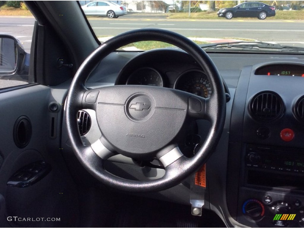 2005 Aveo LT Sedan - Black / Gray photo #12