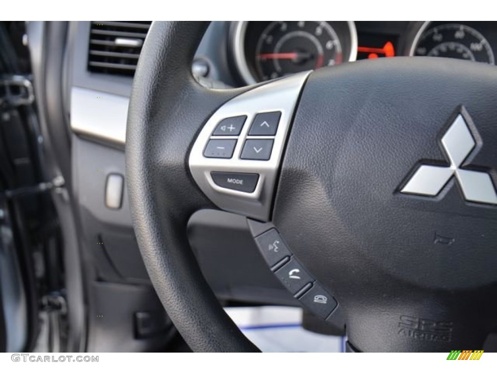 2014 Lancer ES - Mercury Gray / Black photo #22