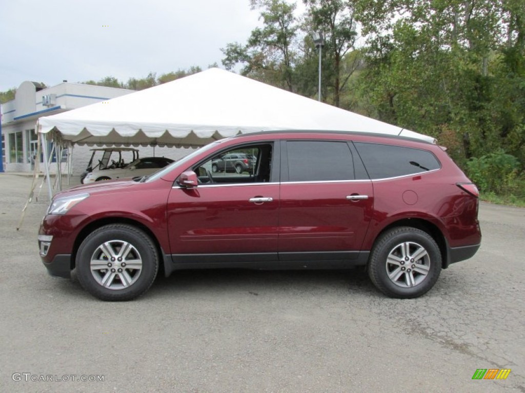 Siren Red Tintcoat 2015 Chevrolet Traverse LT AWD Exterior Photo #98118122