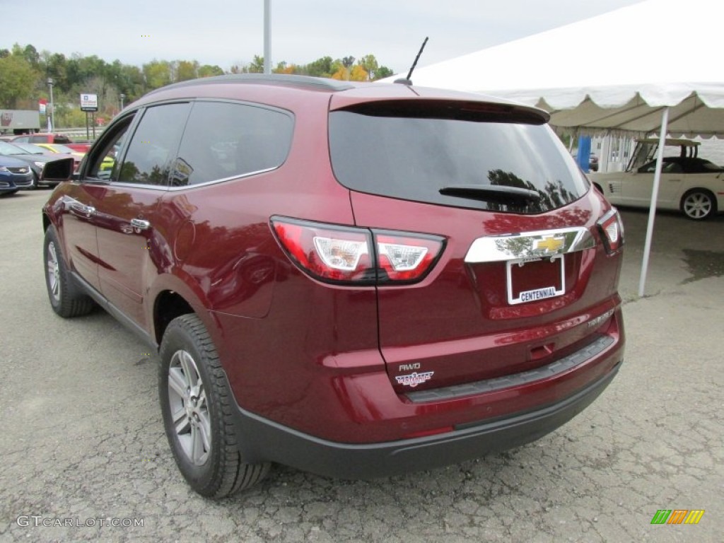 2015 Traverse LT AWD - Siren Red Tintcoat / Ebony photo #4