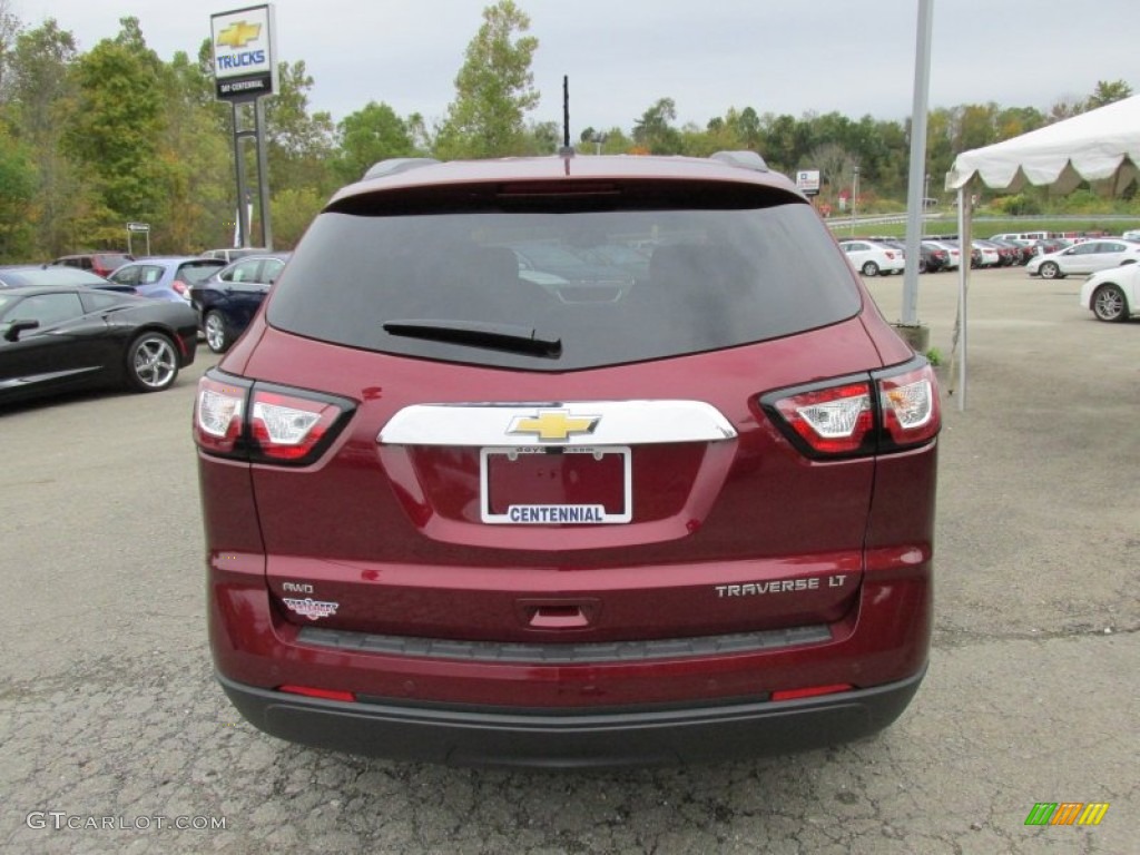 2015 Traverse LT AWD - Siren Red Tintcoat / Ebony photo #6