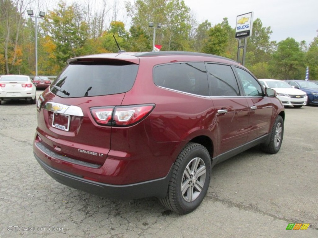 2015 Traverse LT AWD - Siren Red Tintcoat / Ebony photo #7