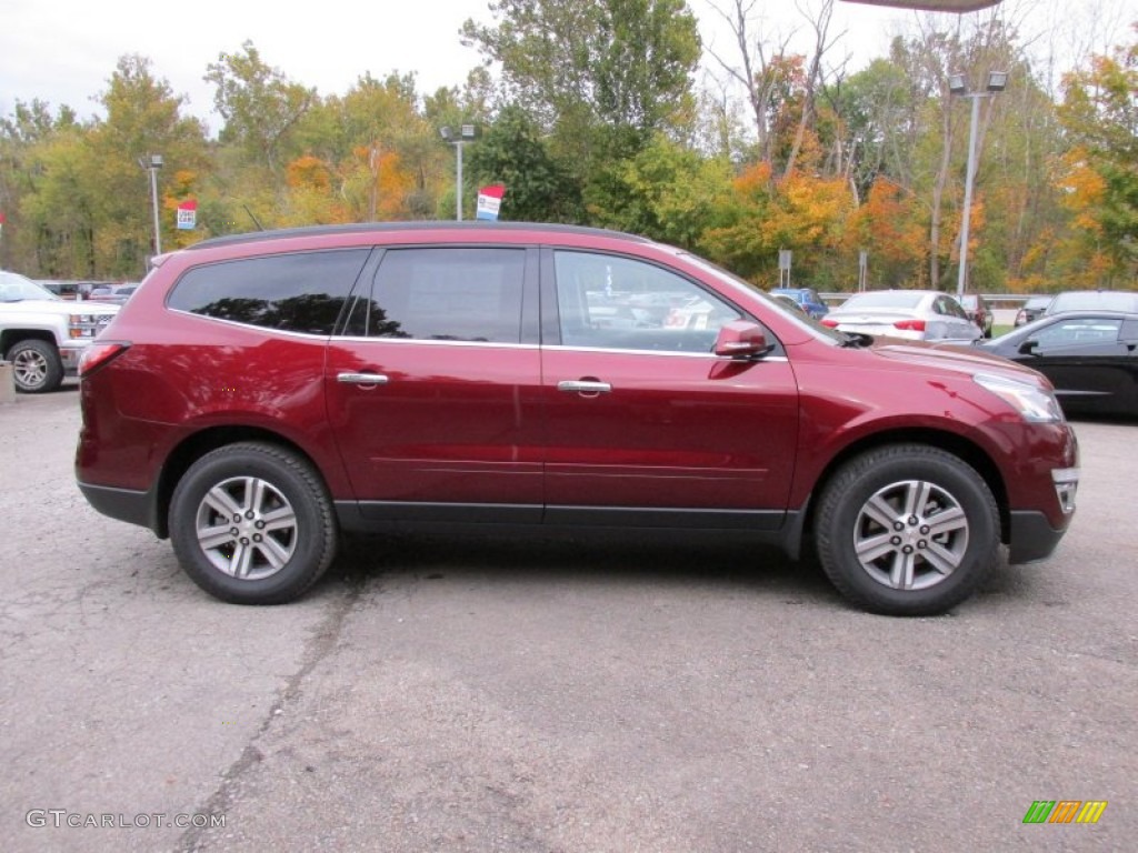 2015 Traverse LT AWD - Siren Red Tintcoat / Ebony photo #8