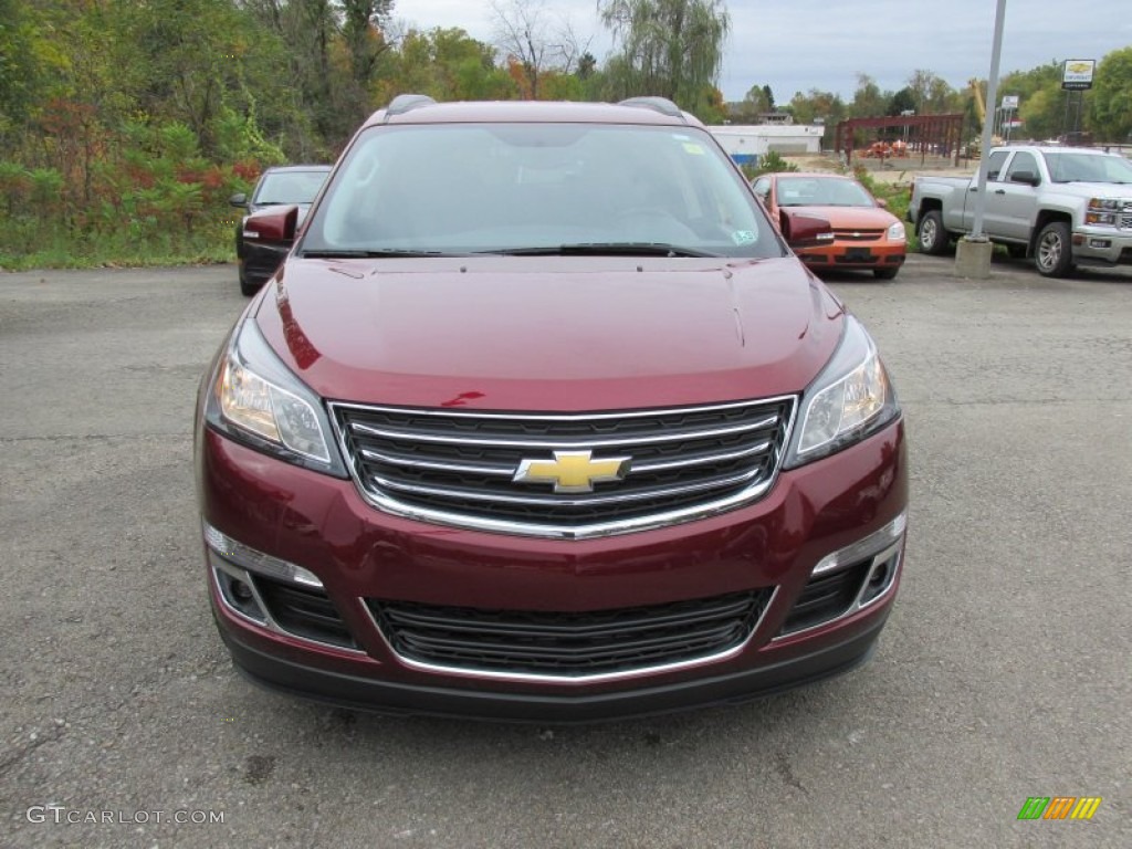 2015 Traverse LT AWD - Siren Red Tintcoat / Ebony photo #10