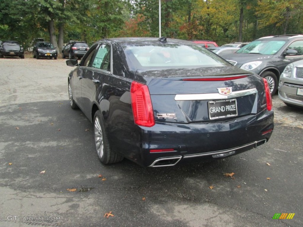 2015 CTS 2.0T Luxury AWD Sedan - Dark Adriatic Blue Metallic / Light Cashmere/Medium Cashmere photo #4