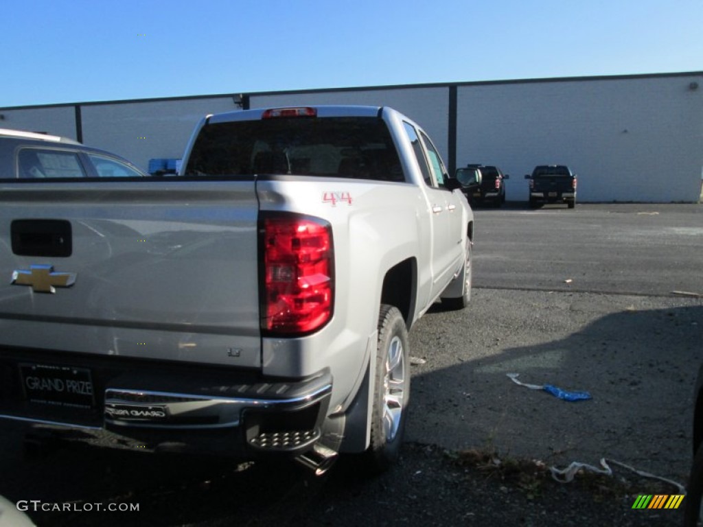 2015 Silverado 1500 LT Double Cab 4x4 - Silver Ice Metallic / Jet Black photo #3