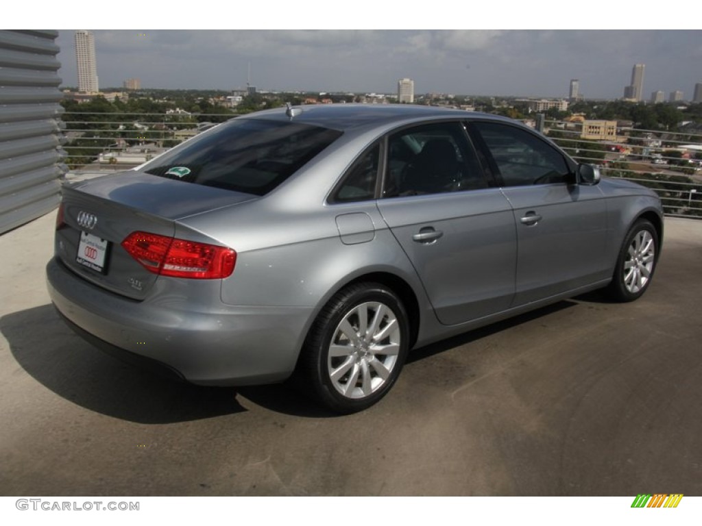2011 A4 2.0T quattro Sedan - Quartz Grey Metallic / Light Gray photo #7