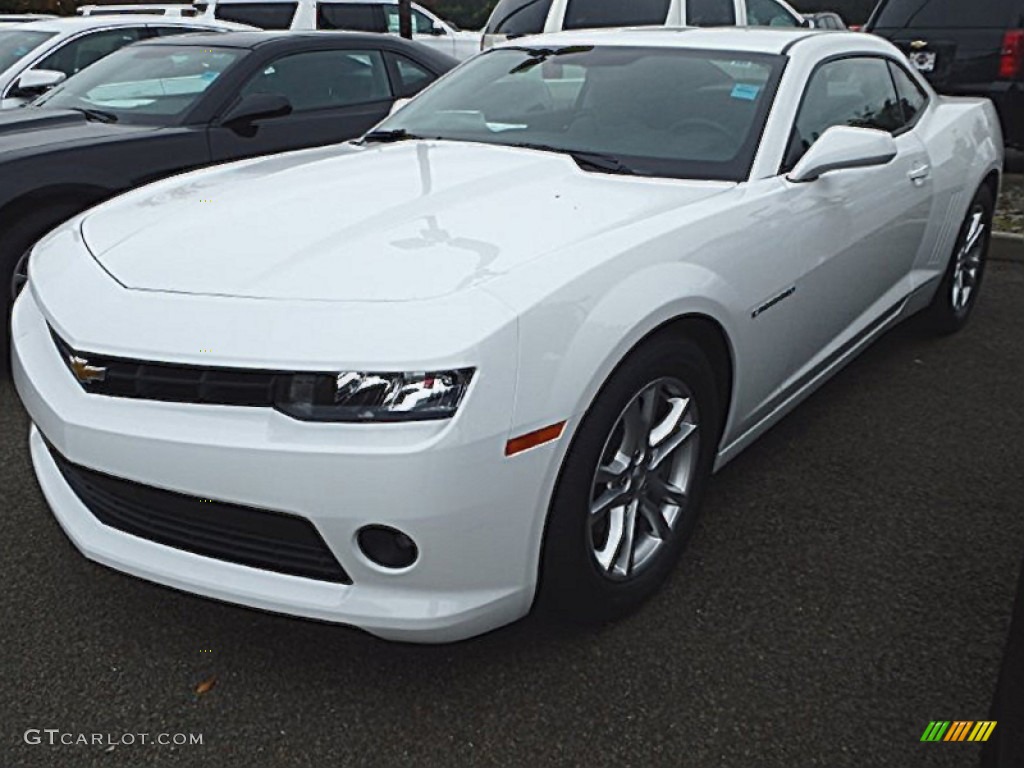 2015 Camaro LT Coupe - Summit White / Gray photo #1