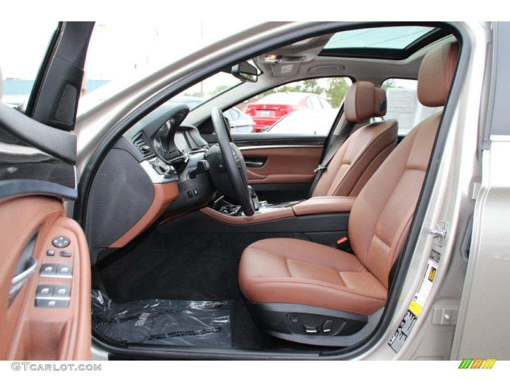 Cinnamon Brown Interior 2012 BMW 5 Series 528i xDrive Sedan Photo #98122160