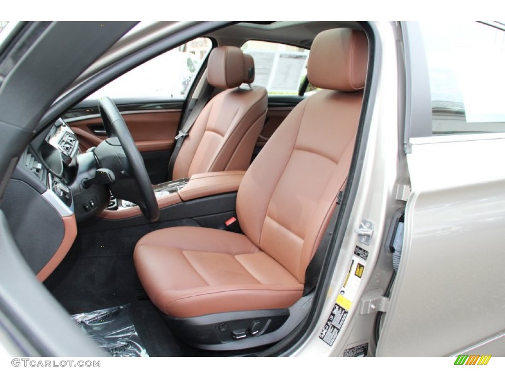 Cinnamon Brown Interior 2012 BMW 5 Series 528i xDrive Sedan Photo #98122172