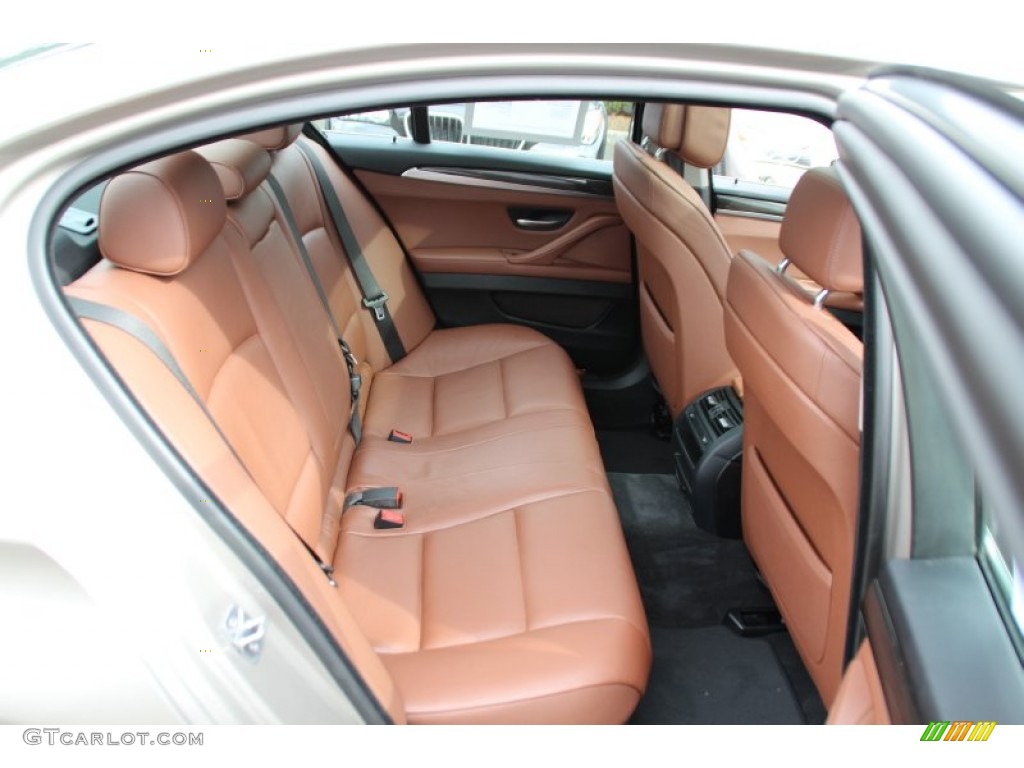 Cinnamon Brown Interior 2012 BMW 5 Series 528i xDrive Sedan Photo #98122361