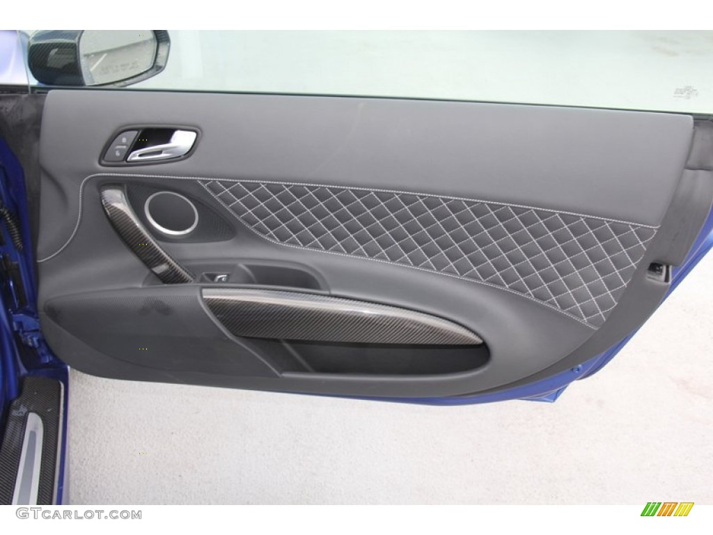 2014 Audi R8 Coupe V10 Plus Black Door Panel Photo #98122721