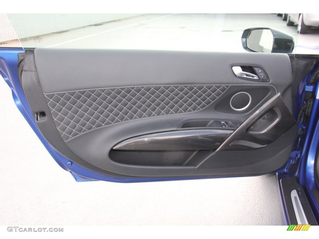 2014 Audi R8 Coupe V10 Plus Black Door Panel Photo #98122814