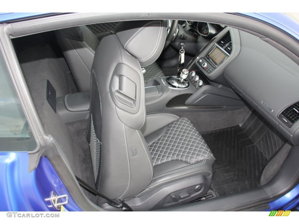 Black Interior 2014 Audi R8 Coupe V10 Plus Photo #98122847