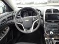Jet Black 2015 Chevrolet Malibu LT Steering Wheel