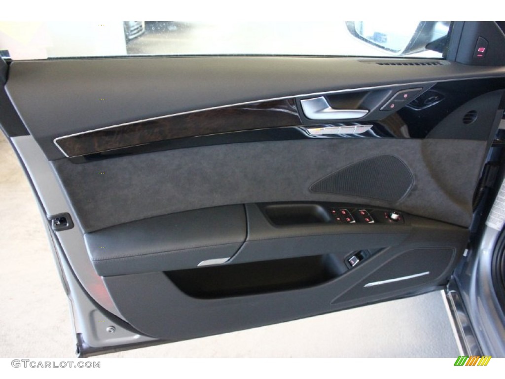 2015 Audi A8 L TDI quattro Black Door Panel Photo #98123187