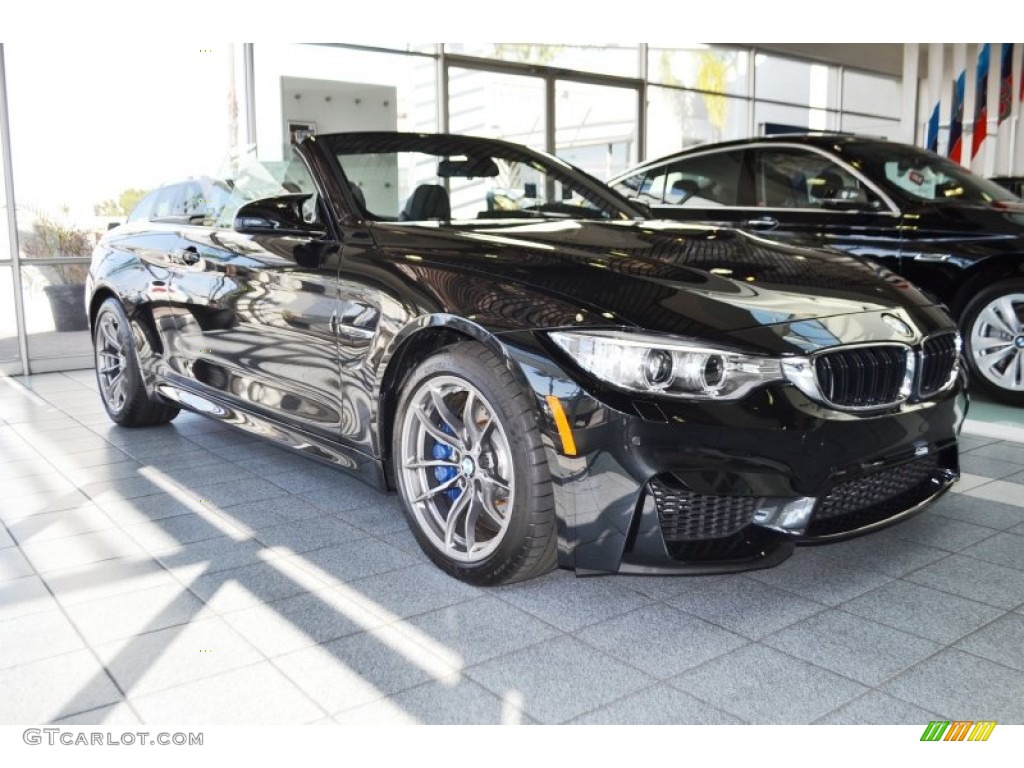 Black Sapphire Metallic 2015 BMW M4 Convertible Exterior Photo #98124713