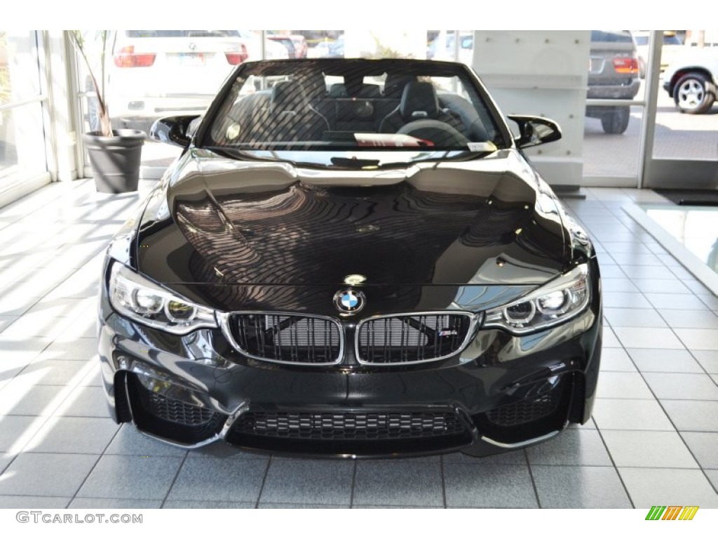 Black Sapphire Metallic 2015 BMW M4 Convertible Exterior Photo #98124737