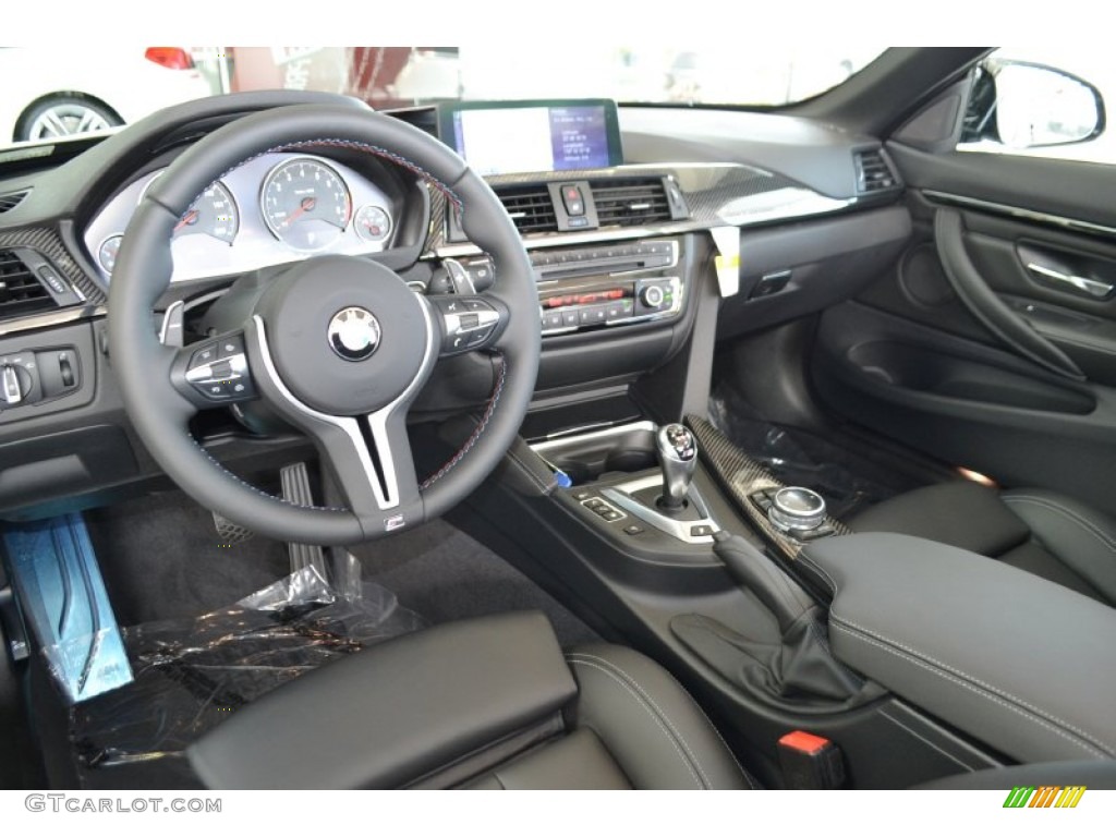 Black Interior 2015 BMW M4 Convertible Photo #98124761