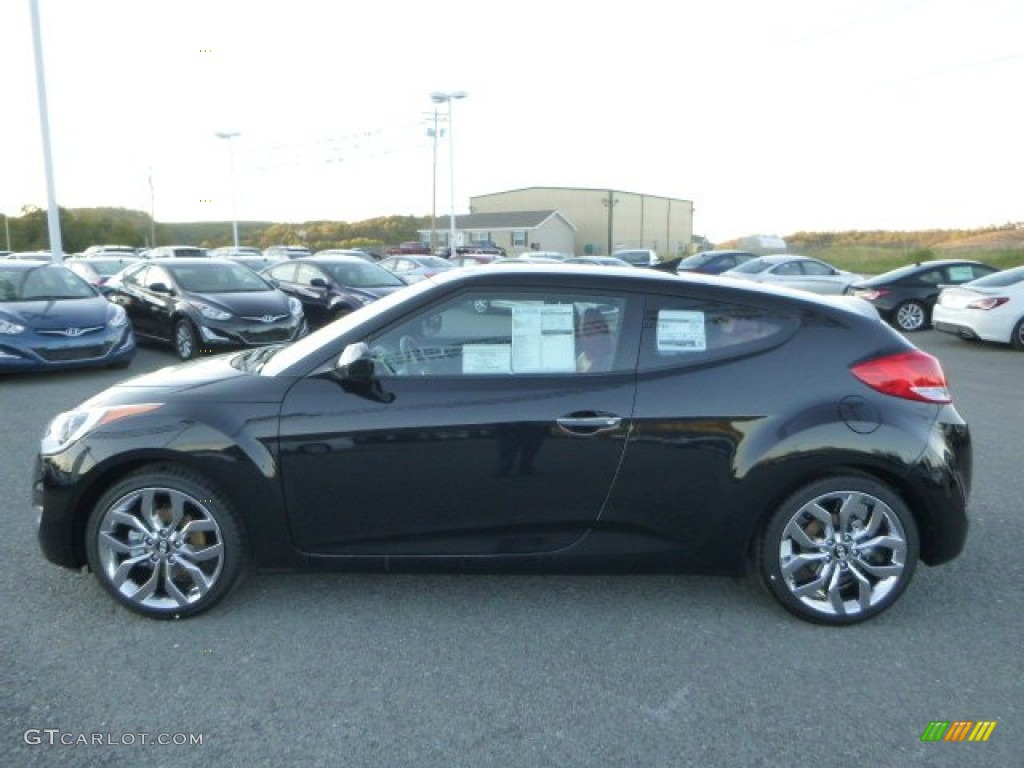 Ultra Black 2015 Hyundai Veloster RE FLEX Exterior Photo #98125673
