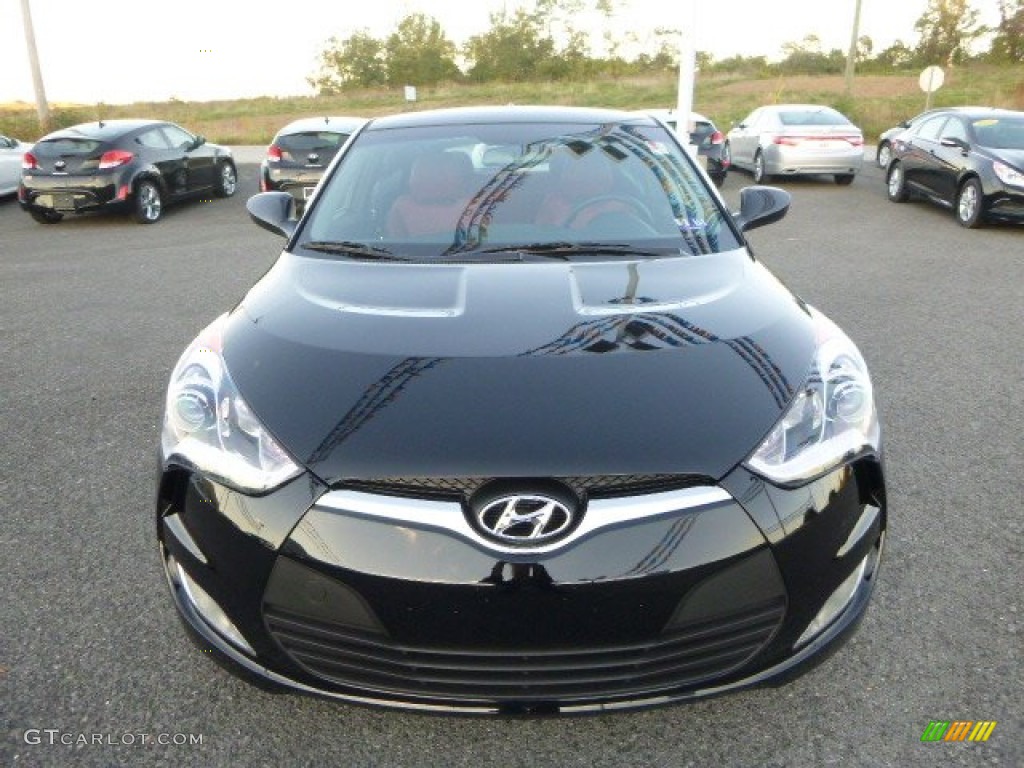 Ultra Black 2015 Hyundai Veloster RE FLEX Exterior Photo #98125688