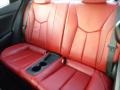 2015 Hyundai Veloster Black/Red Interior Rear Seat Photo