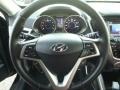 2015 Hyundai Veloster Black/Red Interior Steering Wheel Photo