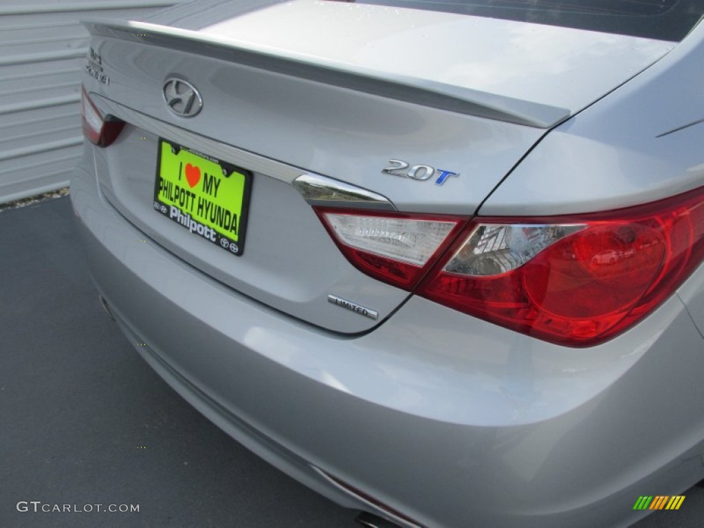 2013 Sonata Limited 2.0T - Radiant Silver / Gray photo #12