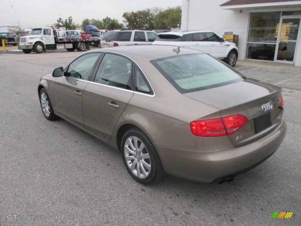 2009 A4 2.0T quattro Sedan - Dakar Beige Metallic / Cardamom Beige photo #9