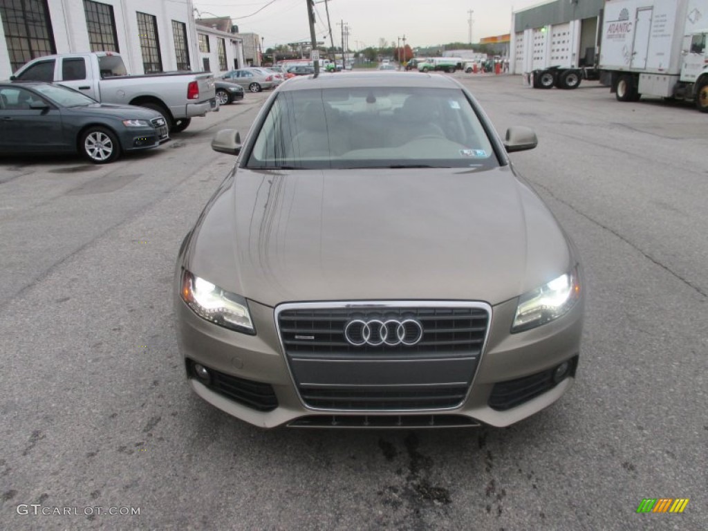 2009 A4 2.0T quattro Sedan - Dakar Beige Metallic / Cardamom Beige photo #11
