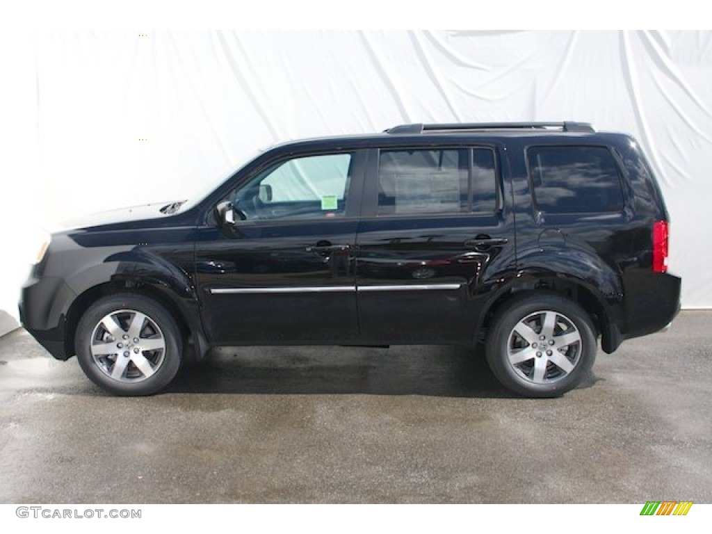 2015 Pilot Touring 4WD - Crystal Black Pearl / Black photo #4