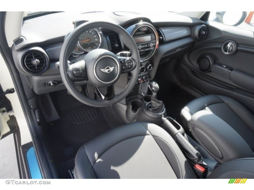 Carbon Black Interior 2015 Mini Cooper Hardtop 2 Door Photo #98129114