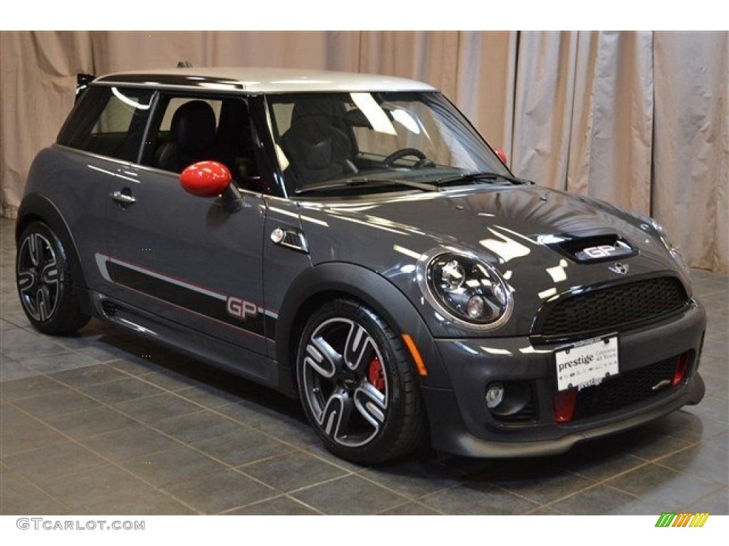 2013 Cooper John Cooper Works GP - Thunder Grey Metallic / GP Recaro Sport Black/Dinamica photo #4