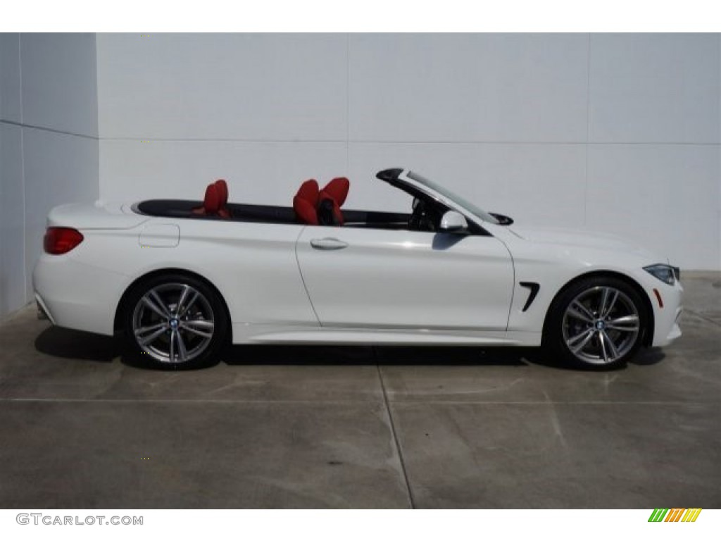 Alpine White 2015 BMW 4 Series 435i Convertible Exterior Photo #98130647