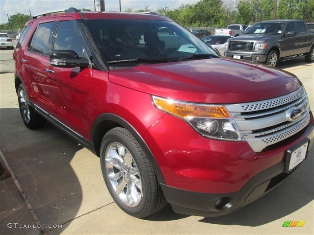 2015 Explorer XLT - Ruby Red / Medium Light Stone photo #1