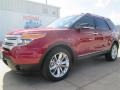 2015 Ruby Red Ford Explorer XLT  photo #2