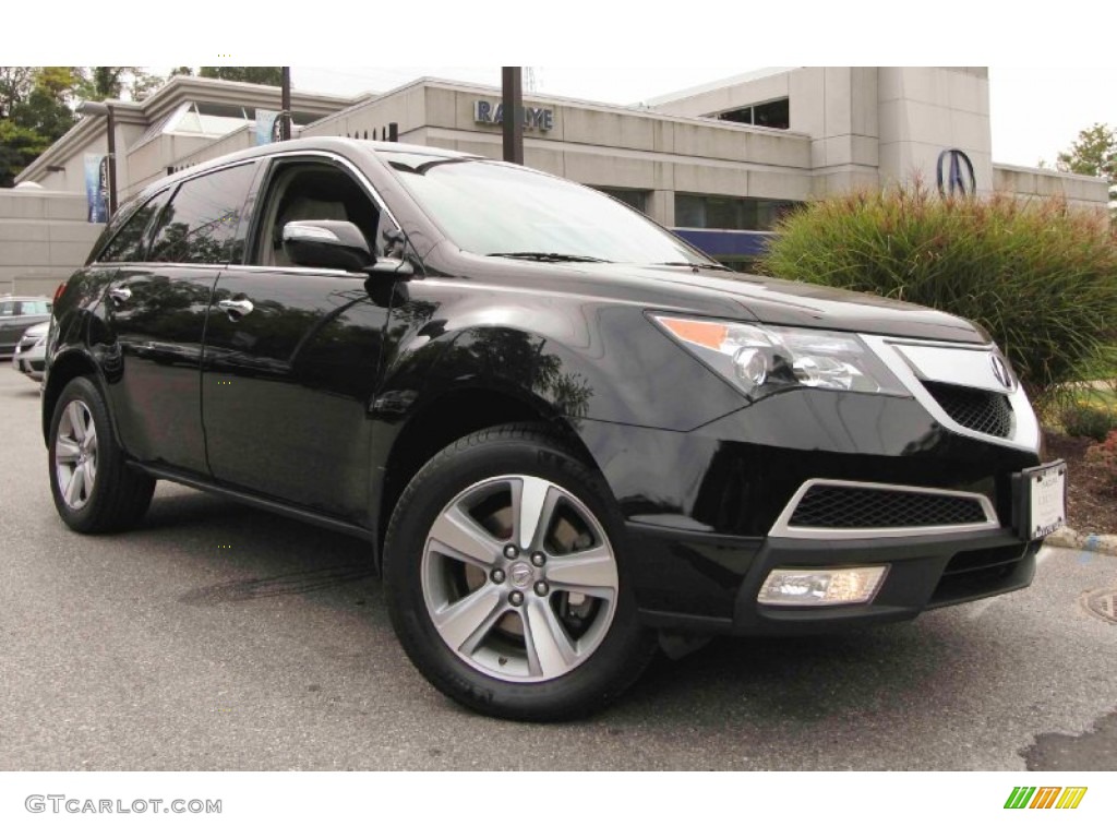 2011 MDX Technology - Crystal Black Pearl / Taupe photo #1