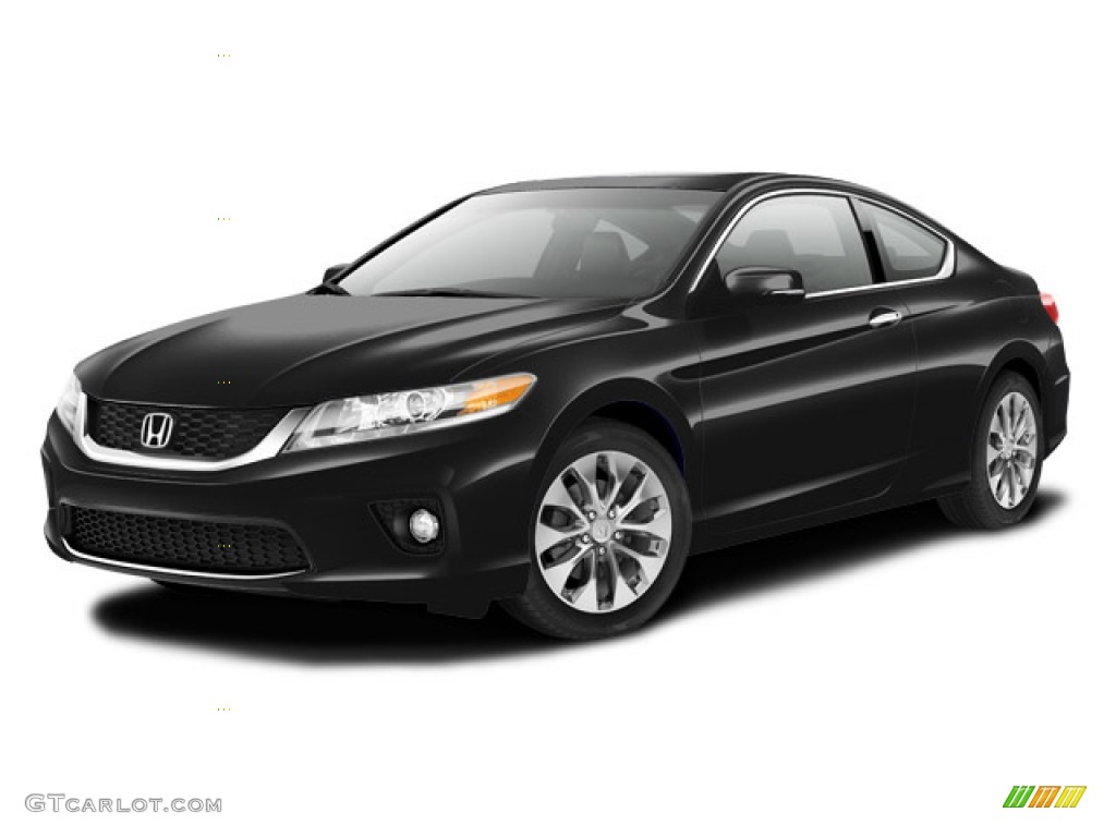 2015 Accord EX-L Coupe - Crystal Black Pearl / Black photo #18