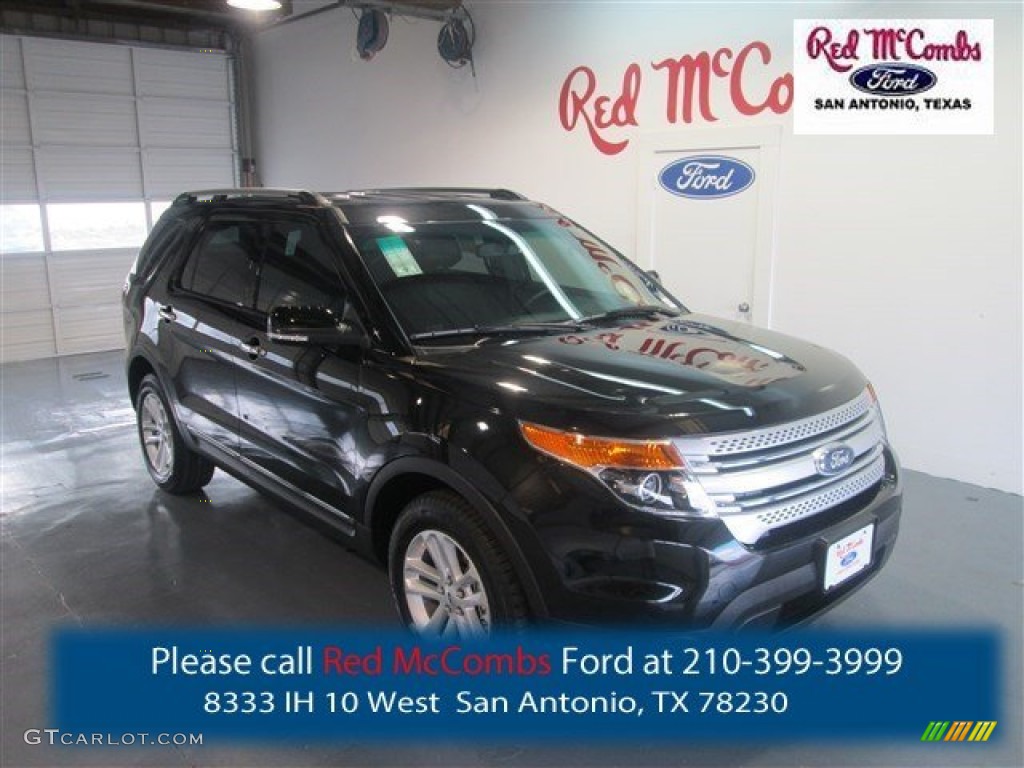2015 Explorer XLT - Tuxedo Black / Charcoal Black photo #1