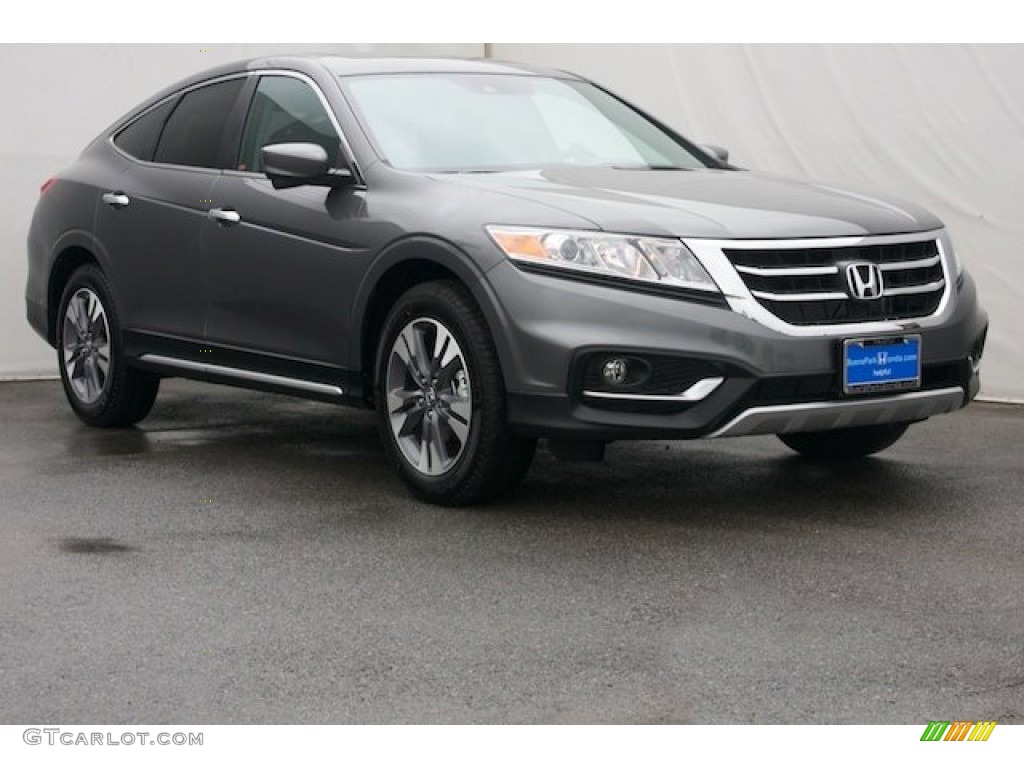 2015 Crosstour EX-L V6 - Modern Steel Metallic / Black photo #1
