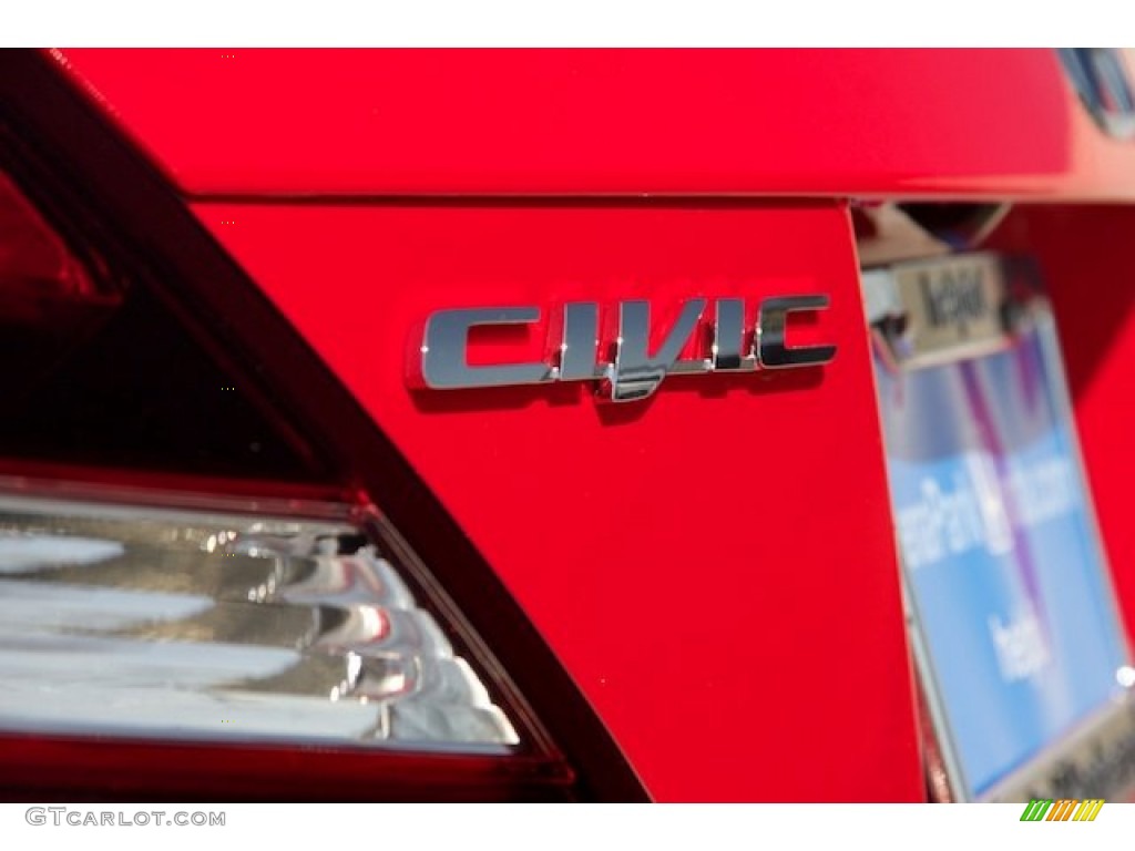 2015 Civic LX Coupe - Rallye Red / Gray photo #3