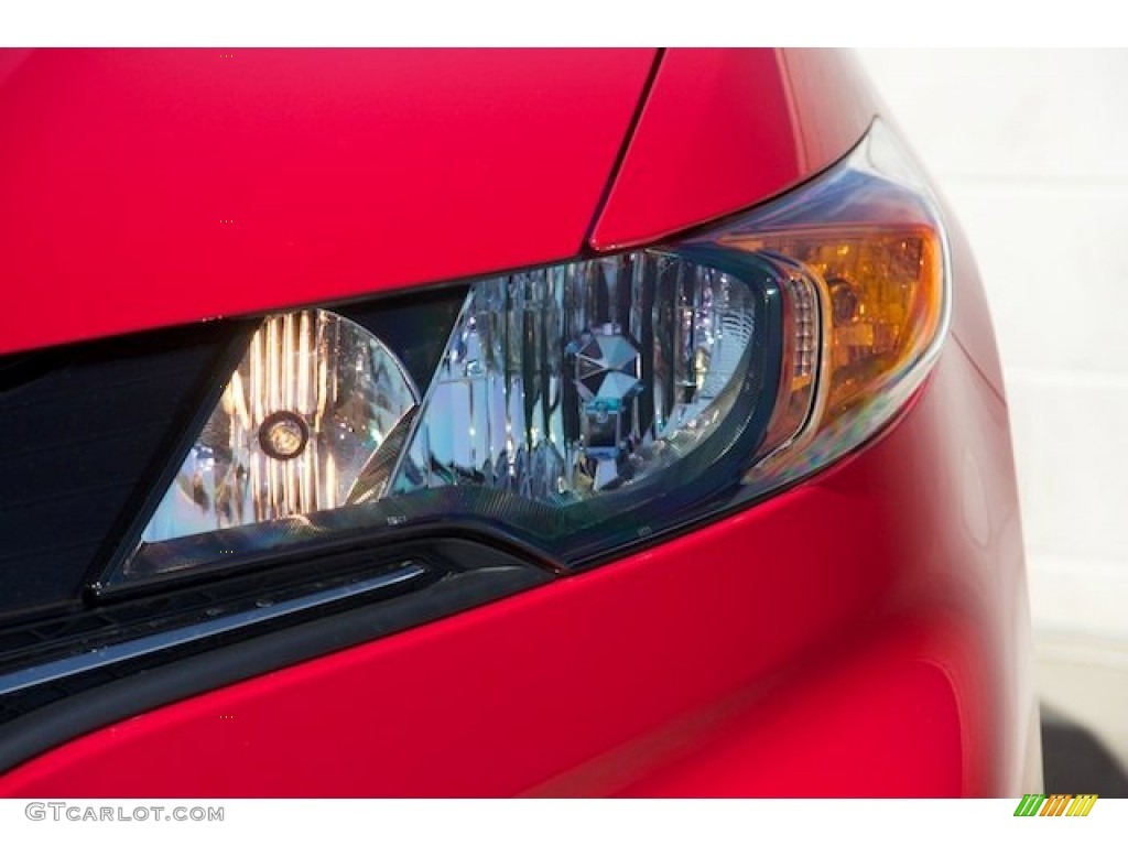 2015 Civic LX Coupe - Rallye Red / Gray photo #5