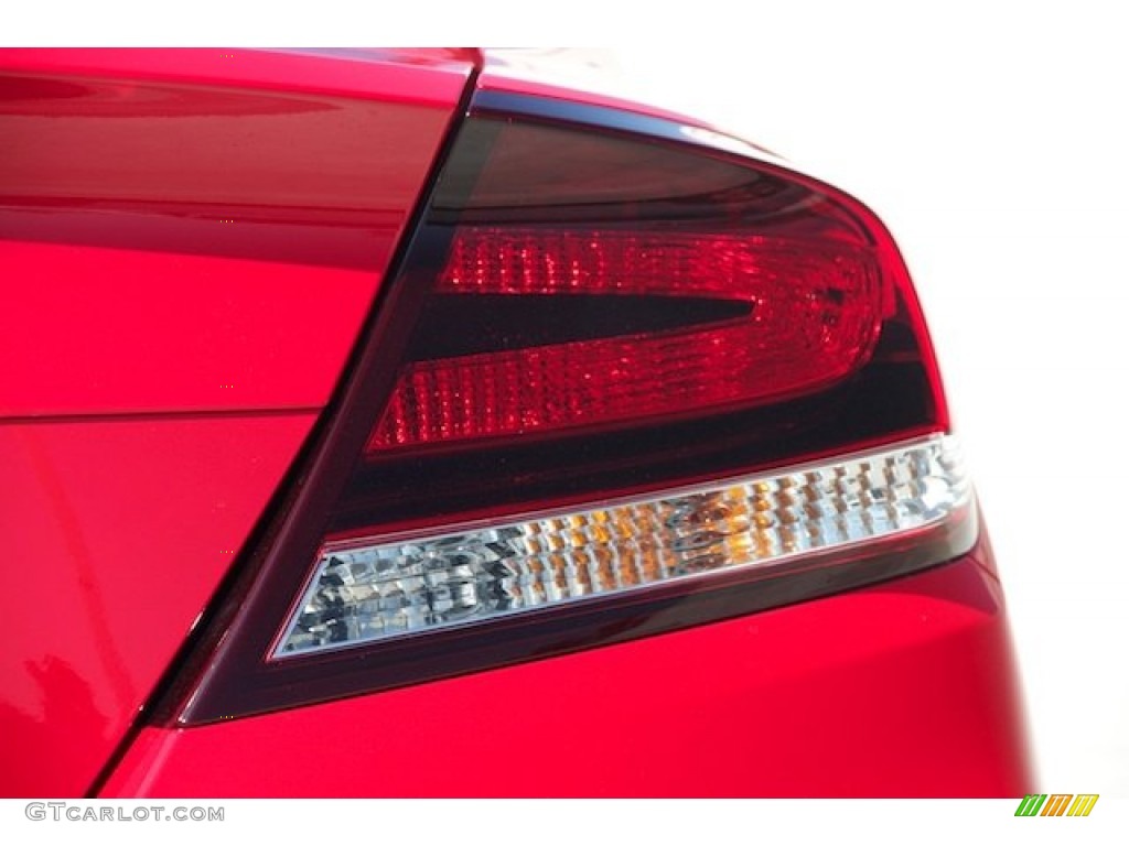2015 Civic LX Coupe - Rallye Red / Gray photo #6