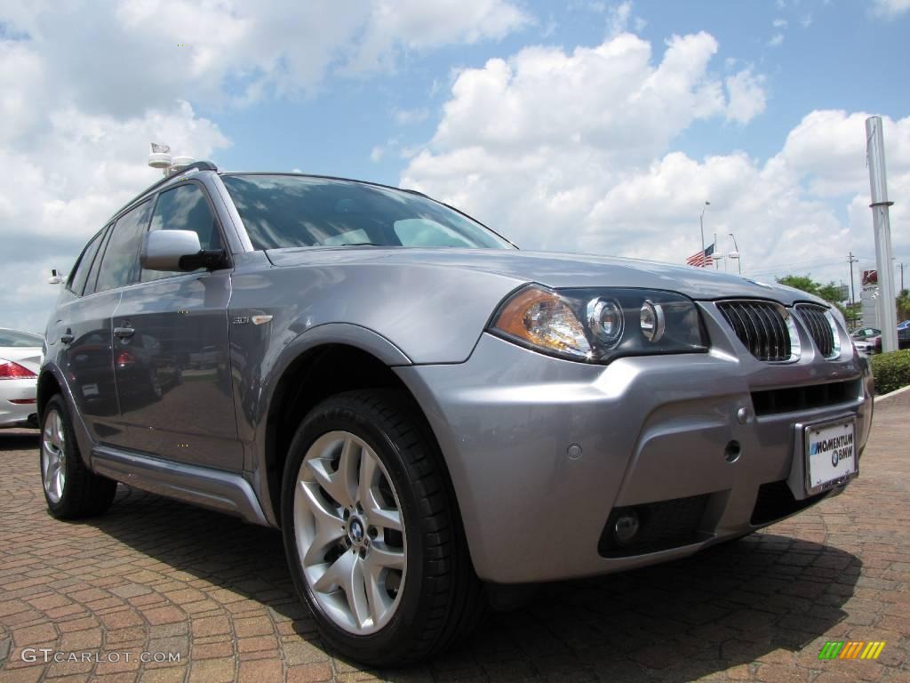 2006 X3 3.0i - Silver Grey Metallic / Grey photo #7