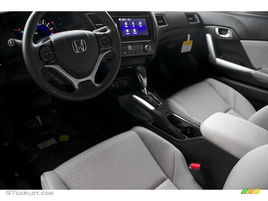 Gray Interior 2015 Honda Civic EX Coupe Photo #98142299