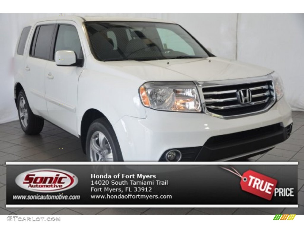 2015 Pilot EX-L - Taffeta White / Gray photo #1