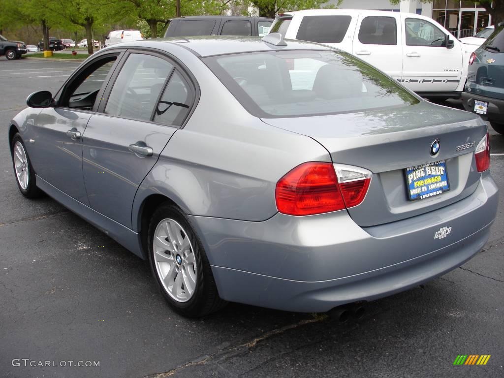2007 3 Series 328xi Sedan - Arctic Metallic / Black photo #5